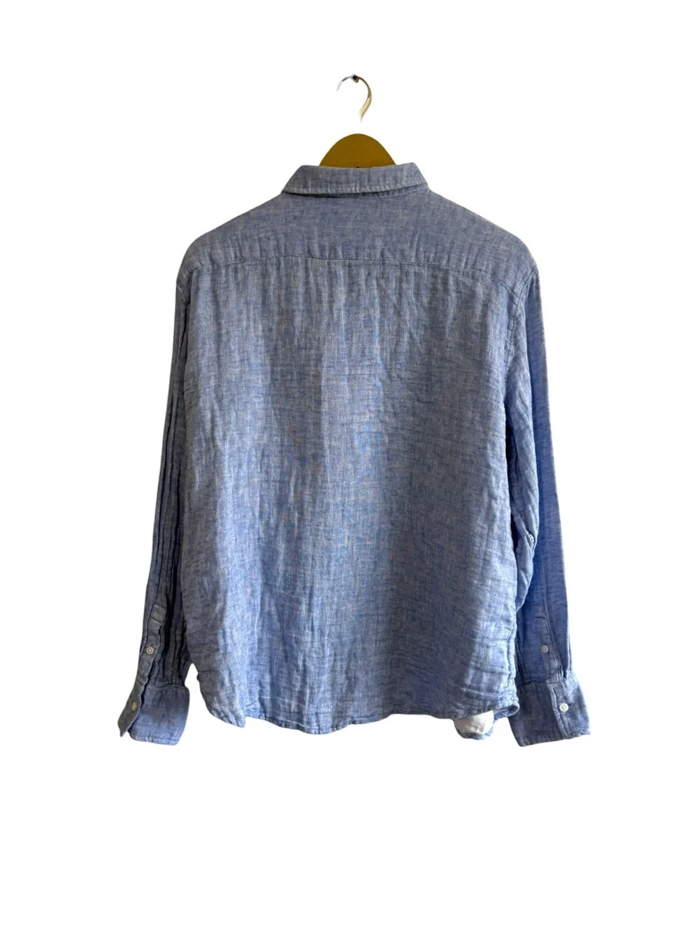 J. Crew Size 14 Garçon Classic Fit Linen Blend Button Up Shirt Preppy Business